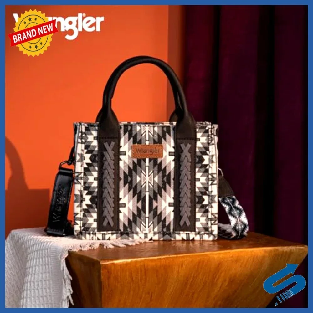 Mini Tote Bag Western Crossbody Purse Aztec Top Handle Handbag Chic